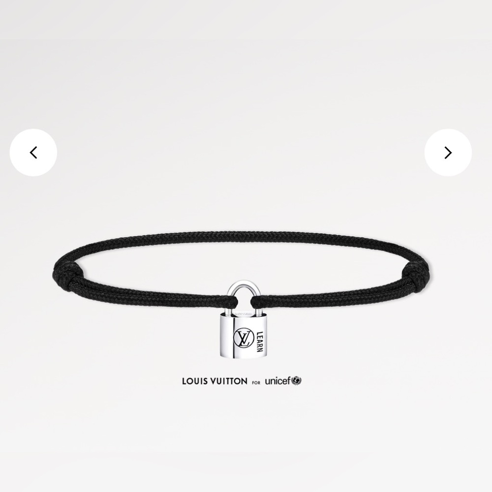 Louis Vuitton Silver Lockit Bracelet